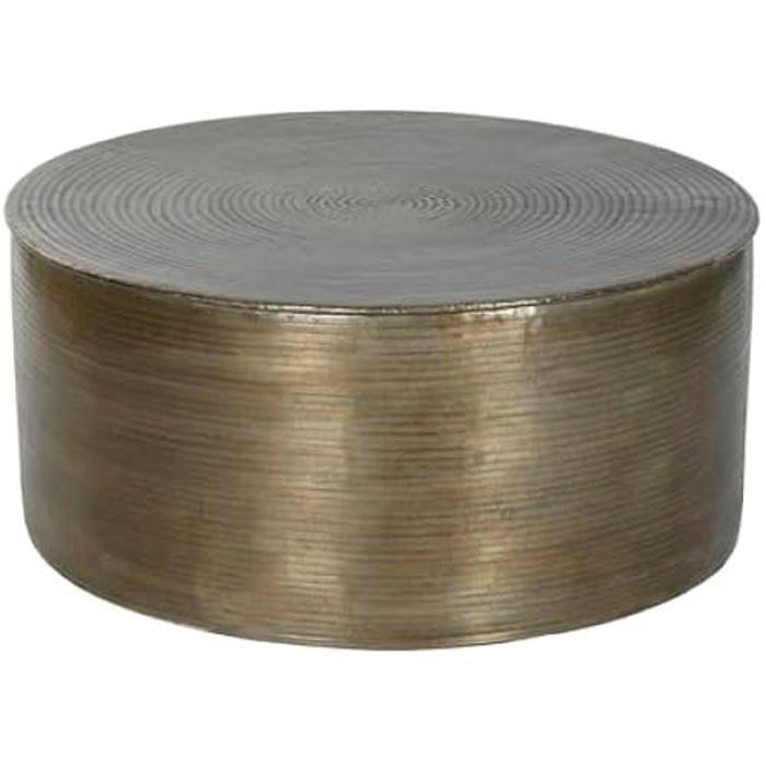 Table Basse - HOME ESPRIT - Multicolore - Aluminium - 90x90x40 Cm - Design Contemporain