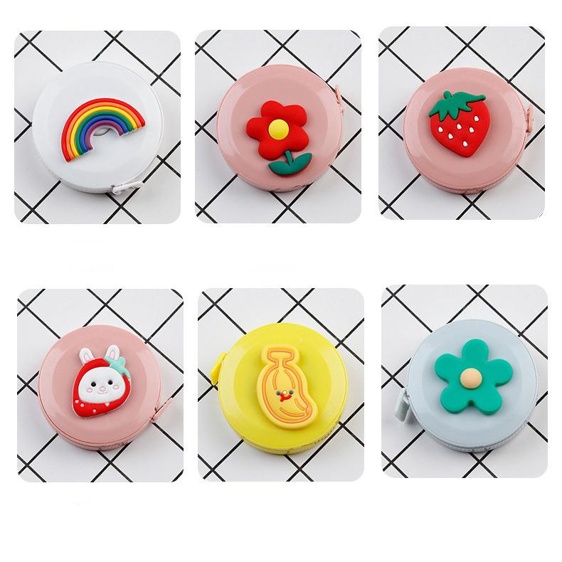 Double Sided Measuring Tape Cute Portable Cartoon Stationery Cartoon Tape Measure Small 1.5 Meters