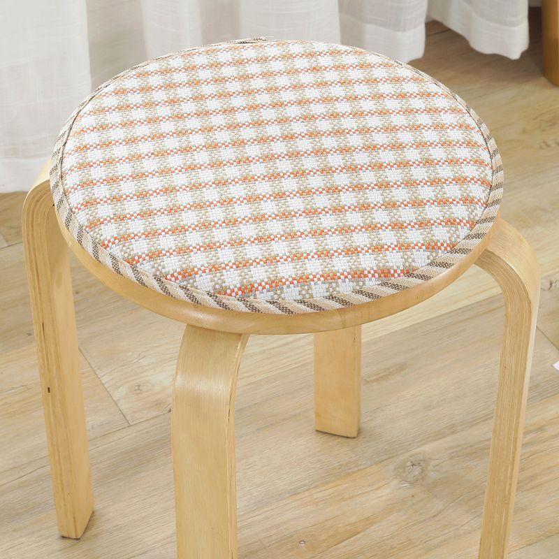 

круглая подушка для стула нескользящая круглая подушка круглый всесезонный общий материал утолщенная губчатая подушка детский сад гостиная круглая подушка для обеденного стула Round sponge cushion houndstooth Diameter 25cm