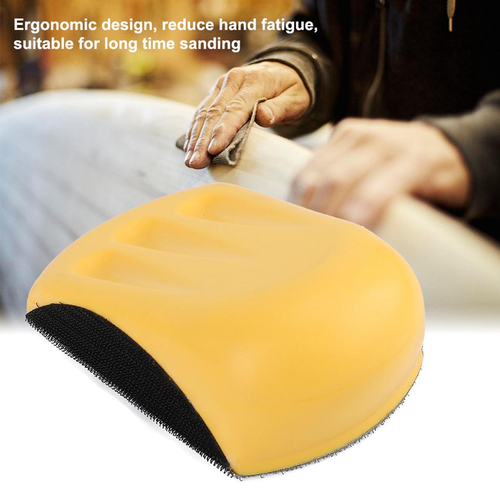 Sanding Block PU Foam Soft Elastic Hook   Design Moderate Size Ergonomic Manual Sander Tool for Polishing
