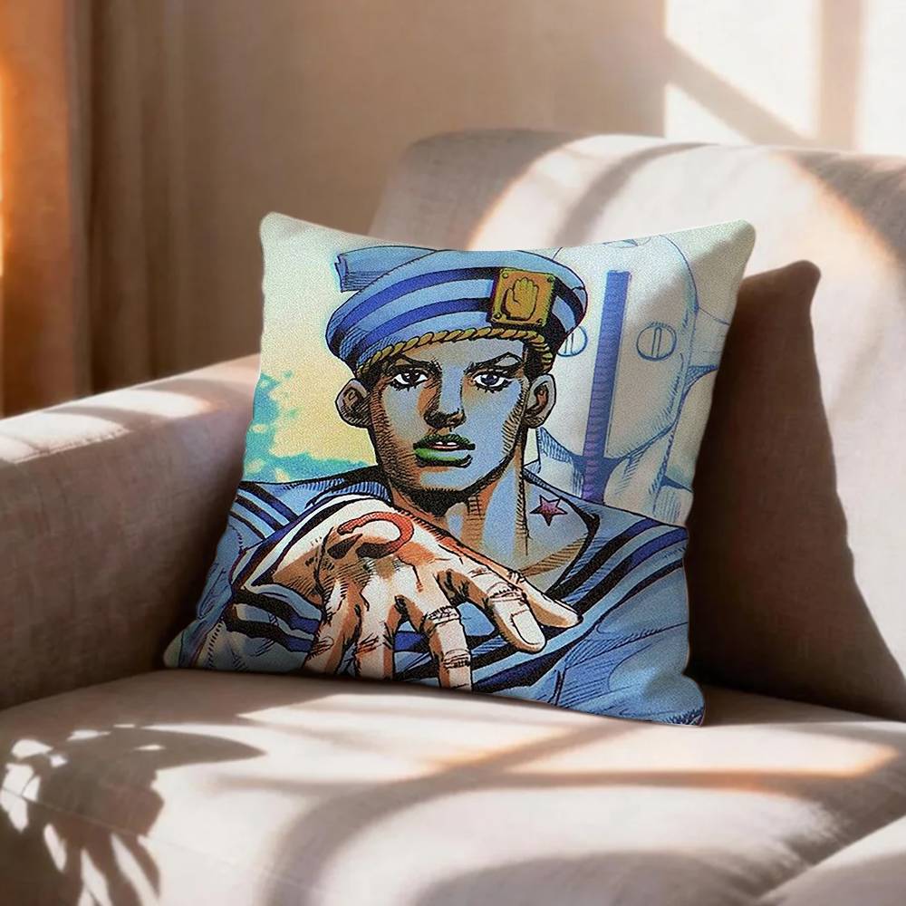 Anime Fanart JJosuke HHigashikata  Pillow Case Pattern Printed Pillowcase For Living Room Sofa Cushion Cover