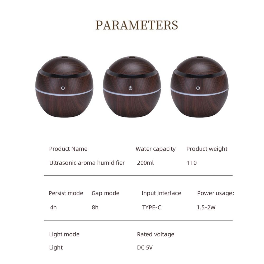 Smart Desk Humidifier for Bedroom/Office  Ultrasonic Mist, Touch Control & Customizable Ambient Lighting