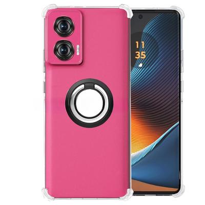 Für Moto Edge 50 Fusion 50ultra, magnetischer Ringhalter, weiche Airbag-Hülle für Motorola Moto Edge50 Fusion 50pro X50 Ultra, stoßfeste, klare Silikonhülle