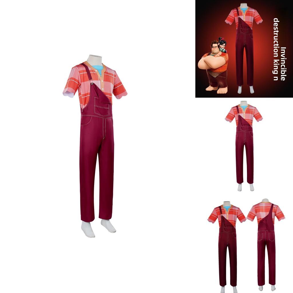 Wreck It Ralph Cosplay Costume With Polyester Blend And Playful Design For Kids And Teens