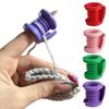 Finger Protector Crochet Helper Yarn Knitting Finger Guard Pink Crochet Finger Sleeve Crochet Tool For Slippery Threads