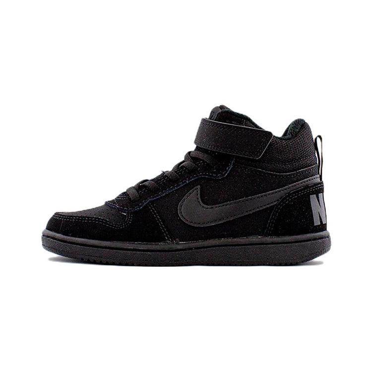 

New Nike Mid Anti-Slip And Wear-Resistant Lightweight Mid-Top Skateboard Shoes Black Children Aged 3-7 Years Old 870026-001 28