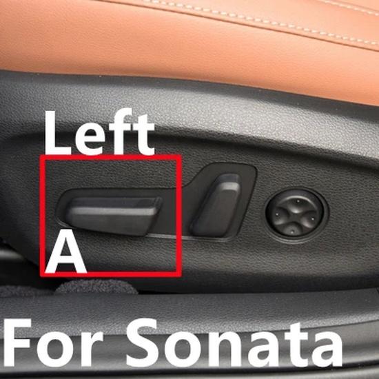 For Hyundai Tucson 2015- Sonata 2016- Front Seat Recliner Track Backrest Adjuster Switch Button Cover
