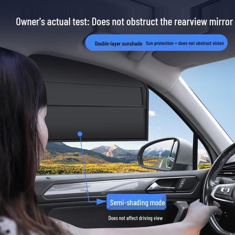 Magnetic Car Side Window Sunshade Privacy Curtains for Heat Insulation and Baby Protection