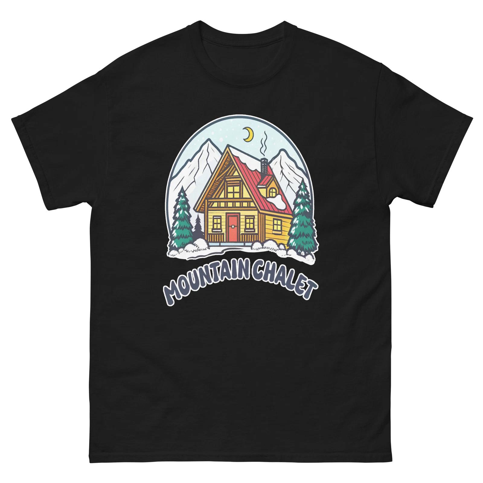 Mountain Chalet Mountain Ski Resort Town T-Shirt XL