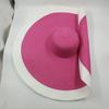 Designer empty top hat for woman big brim straw hat 3-layer fringed edge fashion retro outdoor vacation beach sun hat