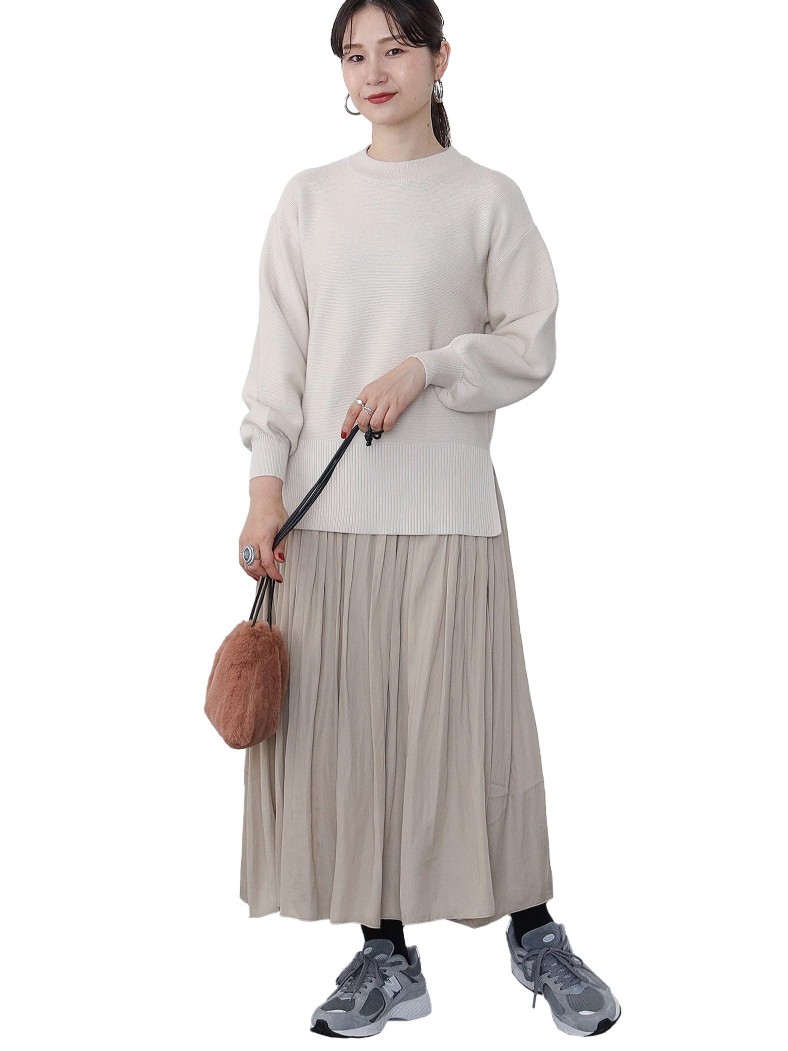 

One Piece o Knit PO x SK Set 23F БЕЖЕВЫЙ БЕСПЛАТНО [Beams Heart] Женский