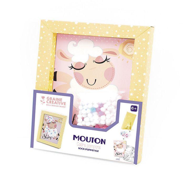 Cadre avec 2 cartes à décorer - Kangourou / Mouton