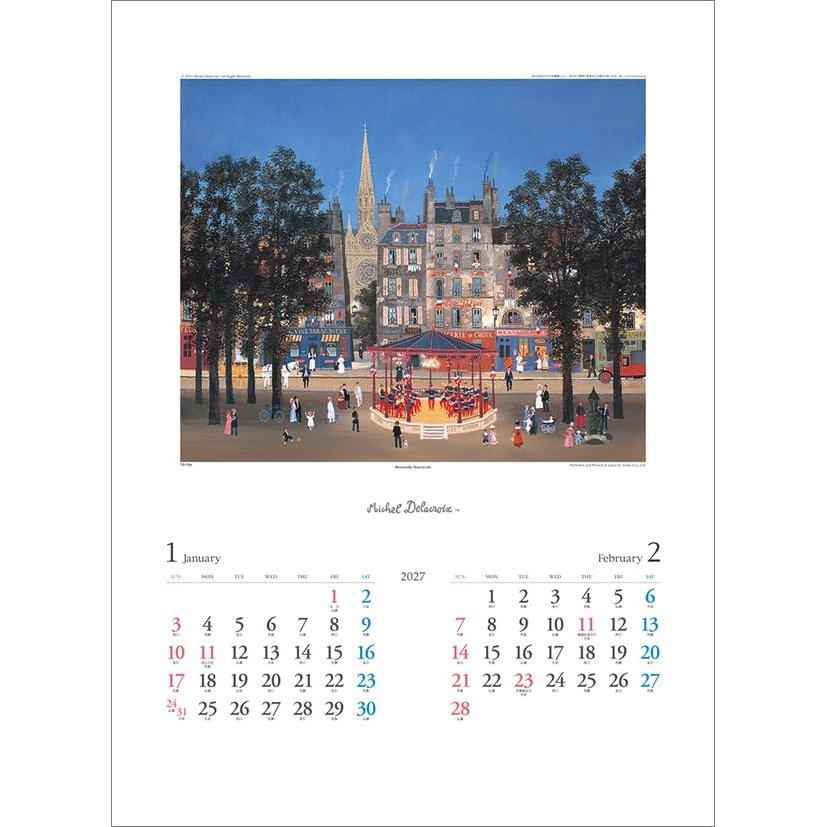 Todan Michel Delacroix 2027 Wall Calendar CL27-1052