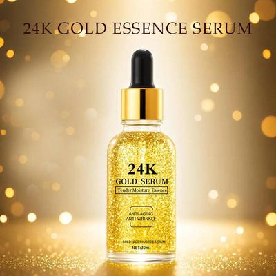 24k Gold Niacinamide Anti-Wrinkle Essence Hyaluronic Acid Moisturizing Hydrating Face Serum