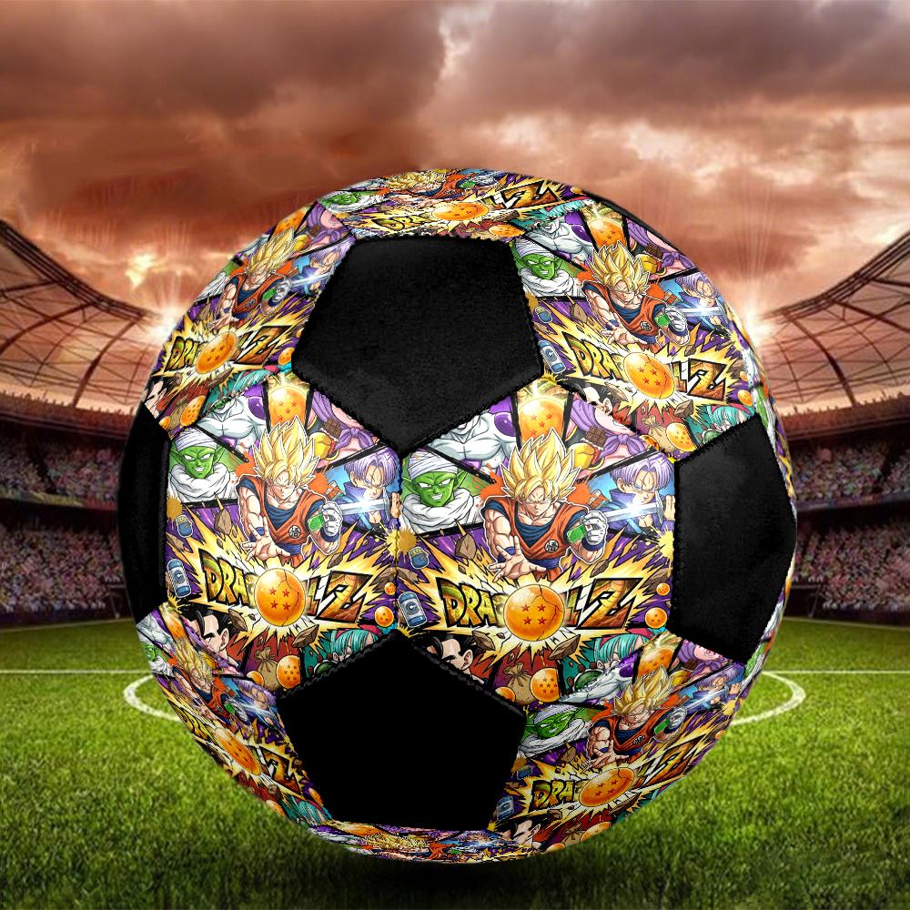 Dragon Ball Indoor Soccer Ball Colorful Machine Stitched PVC Size 5 Team Training Competition Ready Durable High-Bounce Cool Sports Gift