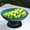 Elegant Glass High-Foot Fruit Plate