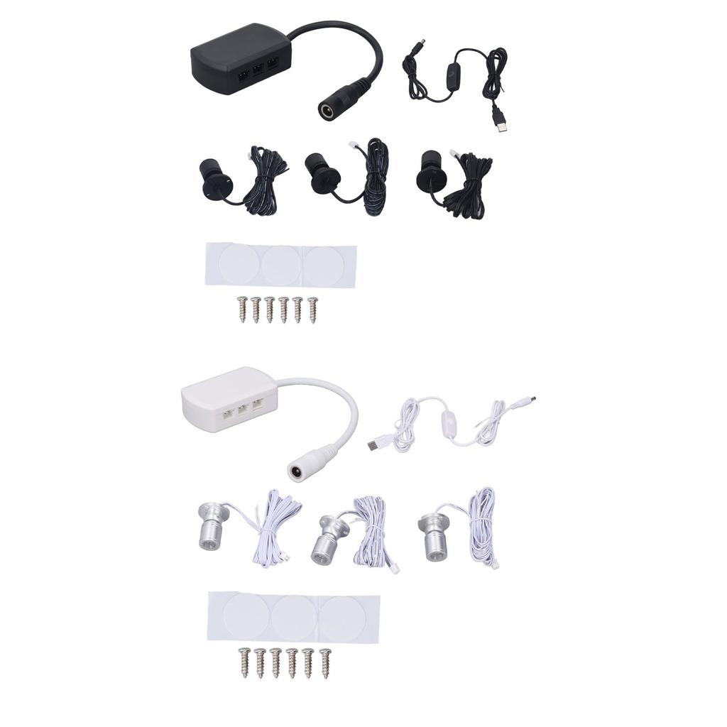  LED bodová světla 5V USB vitrínové osvětlení 1 až 3 stmívatelné světlo do malé skříňky na šperky C