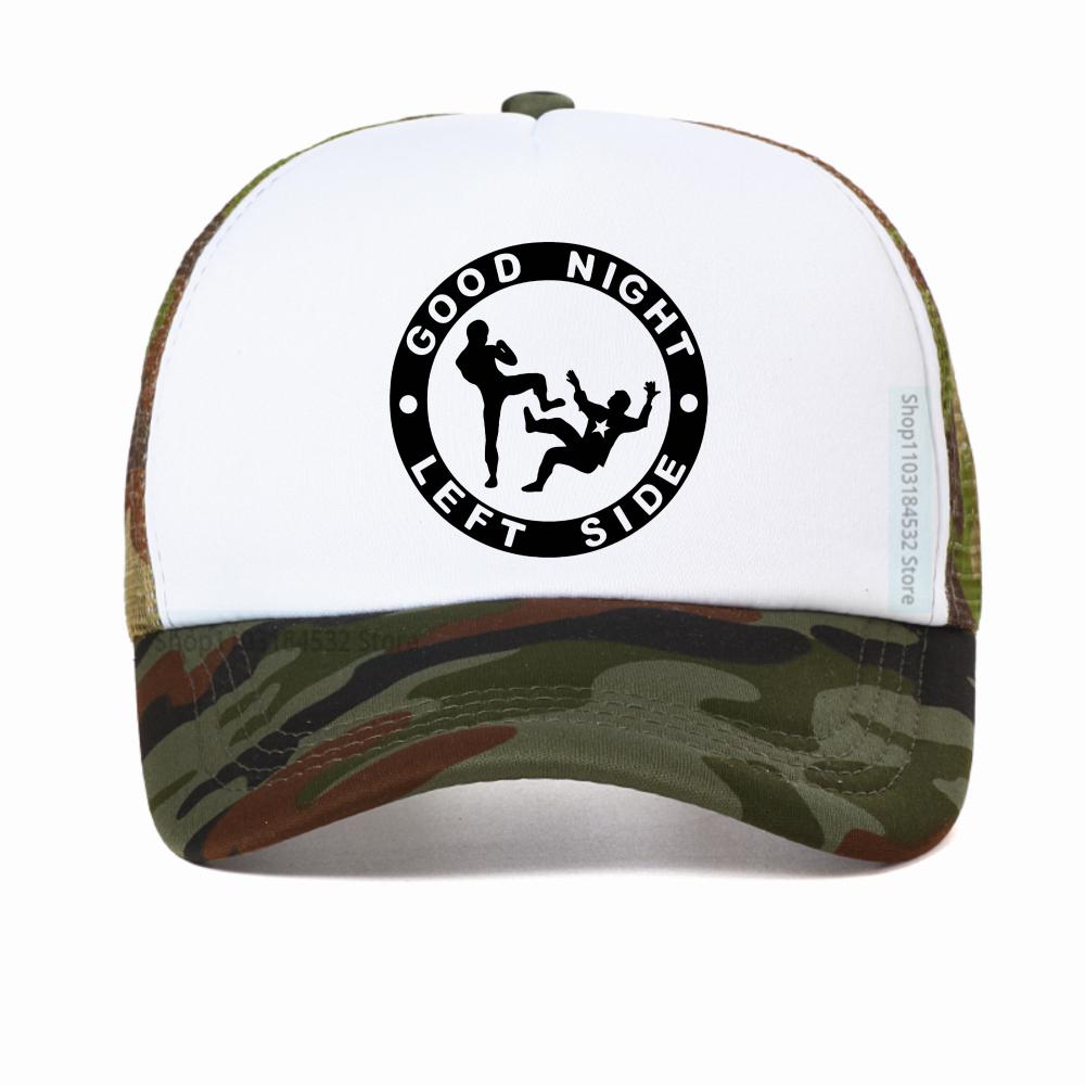 Good Night Left Side Graphic baseball cap Casual Fashion for men women hat Breathable sun hats adjustable mesh snapback hat