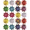 5Pcs Flower Sequined Appliques Beaded Appliques Floral Iron On Patches Repair