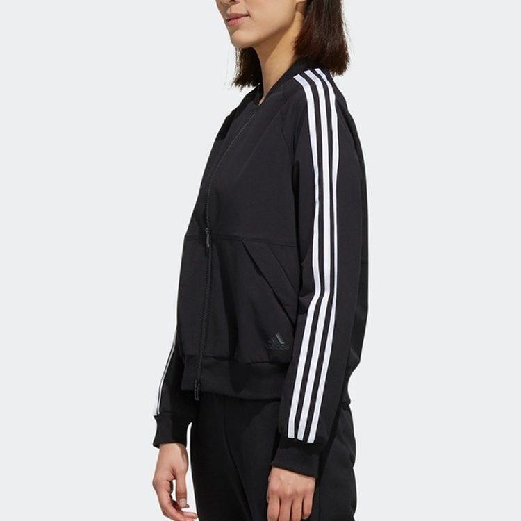 adidas Jackets Women's Black Baseball Collar Moderate Other FK3511