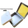 Gemstone Storage Box: Transparent Plastic Display for Loose Diamonds and Jewelry.
