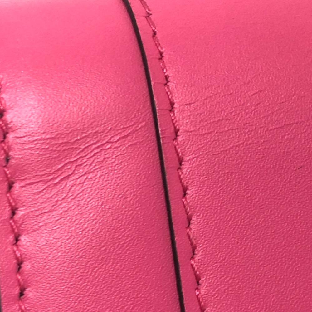 BVLGARI 288858 Serpenti Wallet Mini Wallet Trifold wallet Leather pink/Black