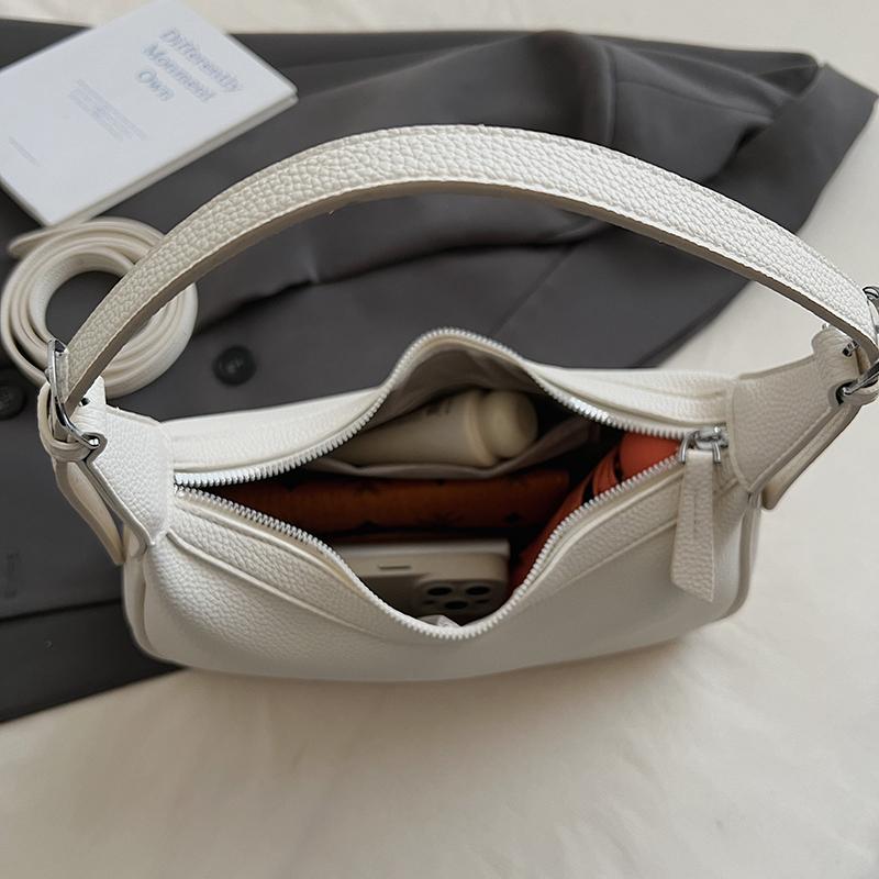 Schicke PU Hobo-Tasche für Damen – Weiche, texturierte Schulter-Tragetasche mit minimalistischem Design