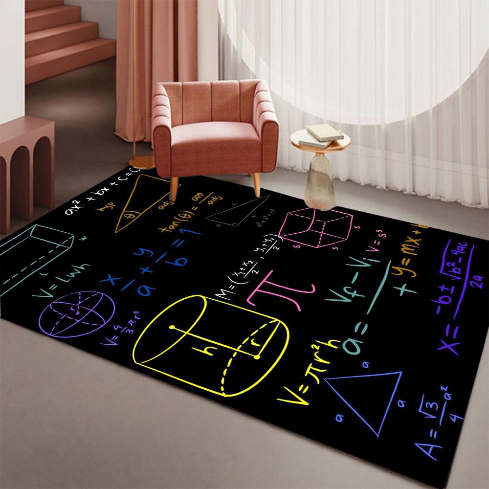 Blue Hexagon Pattern Carpet Soft Large Area Rug for Living Room Bedroom Night Ambiance Home Decoration Washable Lounge Sofa Mat