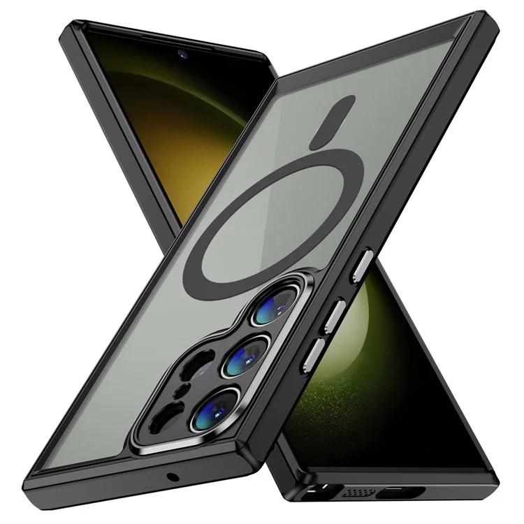 

Чехол для Samsung Galaxy S24 Ultra, совместимый с прозрачной задней крышкой телефона MagSafe