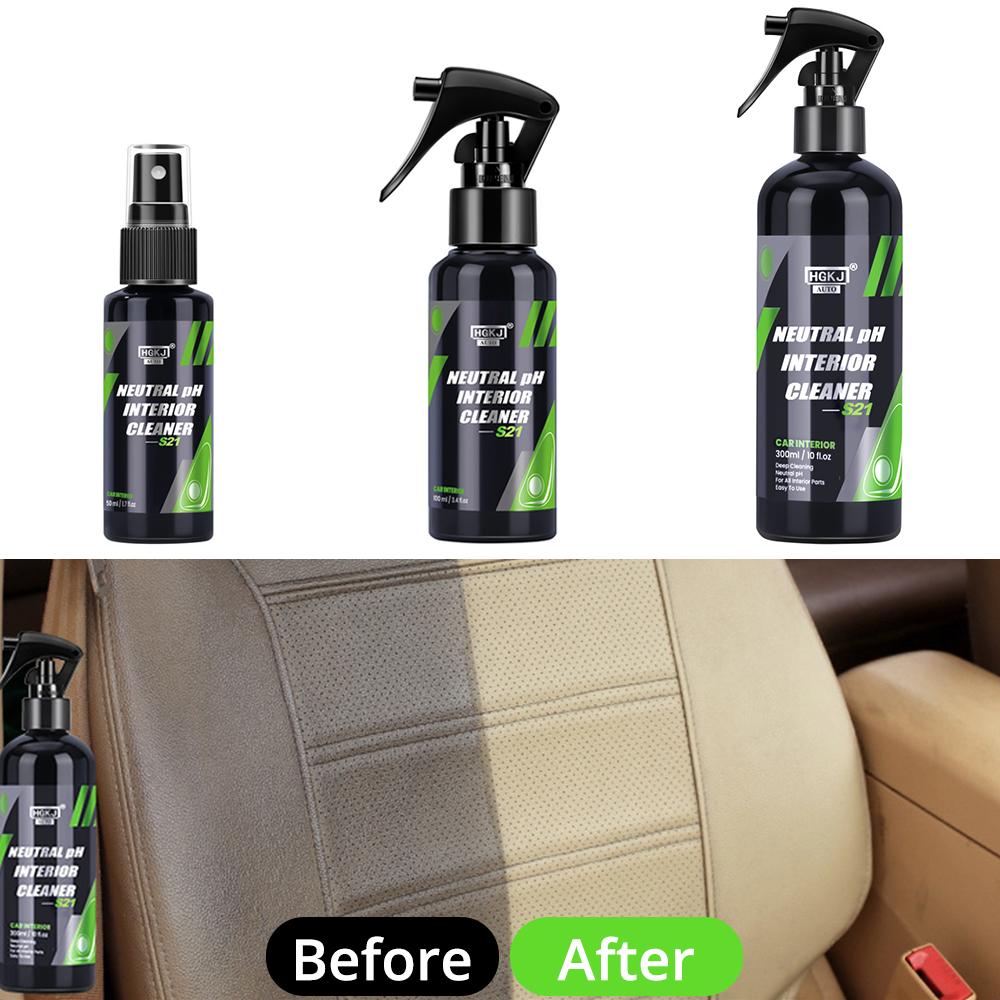 S21 Neutral Car Cleaning Interior Parts Plastic Refreshing Liquid Leather Repair Dry Foam Cleaner Spray Foaming Agent Clean