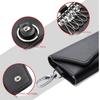 Cow Split Key Holder Organizer Pouch Housekeeper Car Key Wallet Genuine Leather Keychain  Men Women