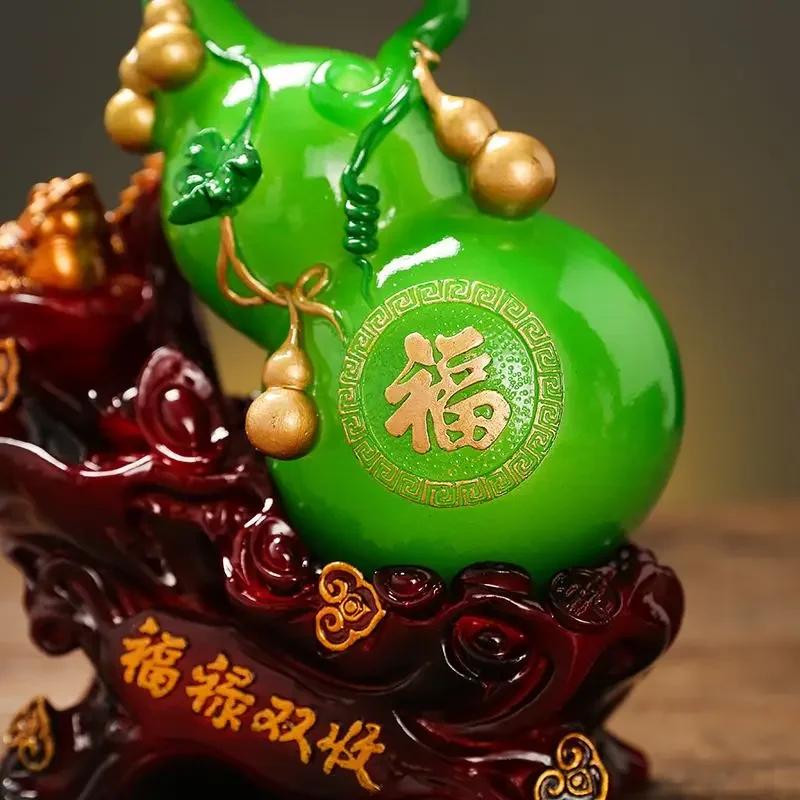 Feng Shui Glücksbringer Kürbis Crsfts Wohnzimmer Ornamente Maskottchen Kürbis Goldene Kröte TV Schrank Wohnkultur