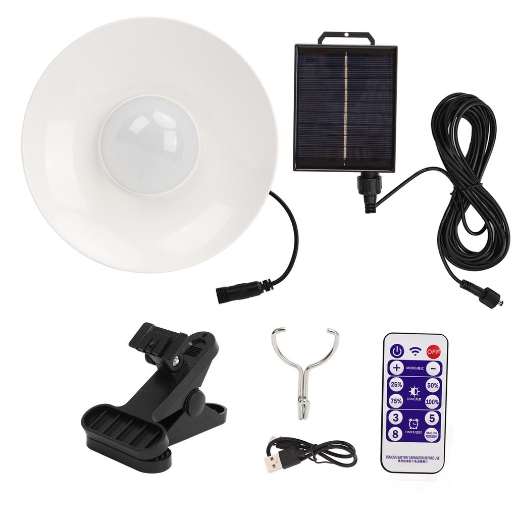 Solar Powered Umbrella Light LED Patio Cantilever Umbrella Light with Timing Controller for Outdoor