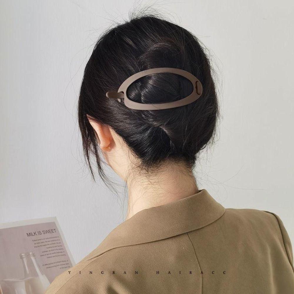 Top Clip Frosted Duckbill Clip Clamps Ponytail Holder Headwear Hair Claws  For Women Girls