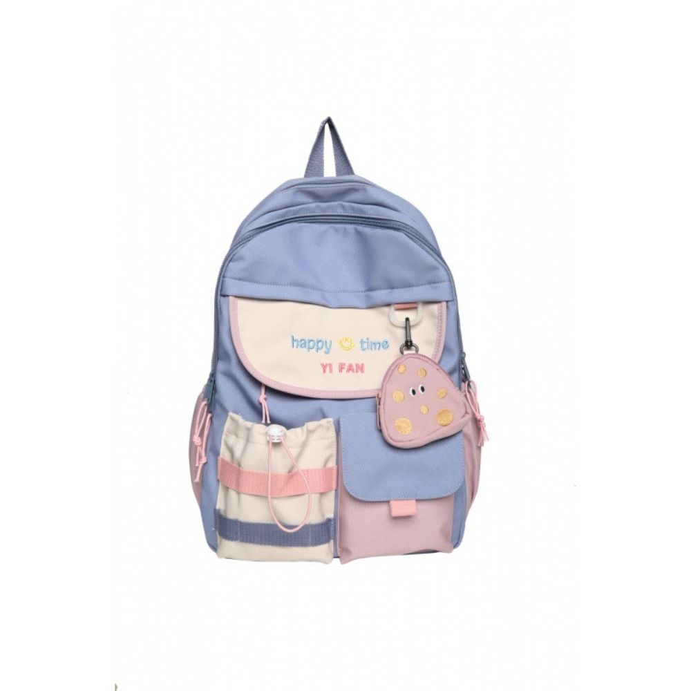 Cute College Backpacks Portable with Cheese Shaped Bag Cartoon School Bags Colorful Large Capacity Children's Backpack