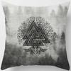 Dark World Tree Print Pillow Cover Home Decor Car Sofa Cushion,(4)
