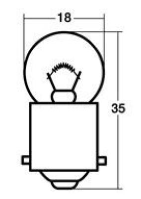Stanley Electric Single Bulb 12V8W A4123W (STANLEY) (10-pack)