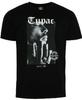Tupac Herren Schwarzes Meditations-T-Shirt - NWT