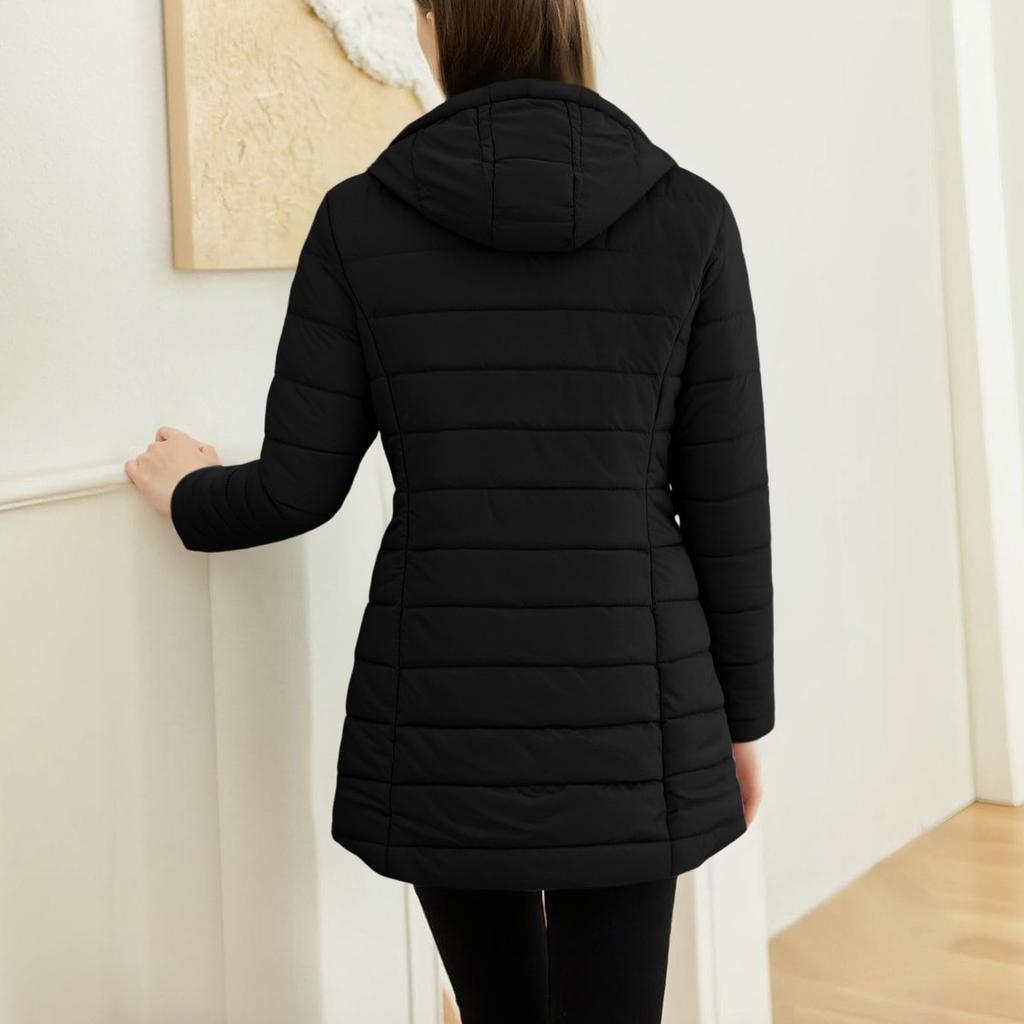 Womens Fleece Lined Jacket Zip Up Hoodie Jackets Casual Long Sleeves Coat Fall Winter Coats