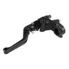 Motorcycle Brake   Brake Master Cylinder Lever Set Black   7Celsius8inch (22mm) with Mirror Base   Lever Removable Cylinder