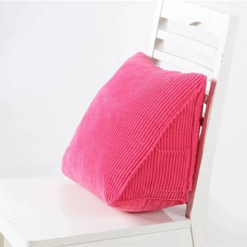 Office Corduroy Cushion Pillow With Removable Cover For Lumbar Support And Car Seat Comfort