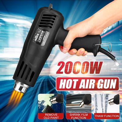 220V 2000W Industrial Electric Hot Air Guns Thermoregulator Heat Guns LCD Display Shrink Wrapping Thermal Power Tool