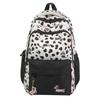 Cute Dachshund Dog Cartoon Printed Student Backpack With Pendant School For