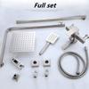 Bathroom Pressurized Top Shower Nozzle Hot And Cold Shower Spray Set Household Stainless Steel Shower Set