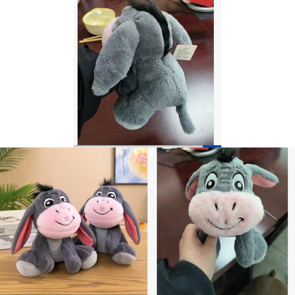 Plush Donkey Stuffed Animal Toy For Kids Baby Girls Boys Gift With Soft Polyester Filling