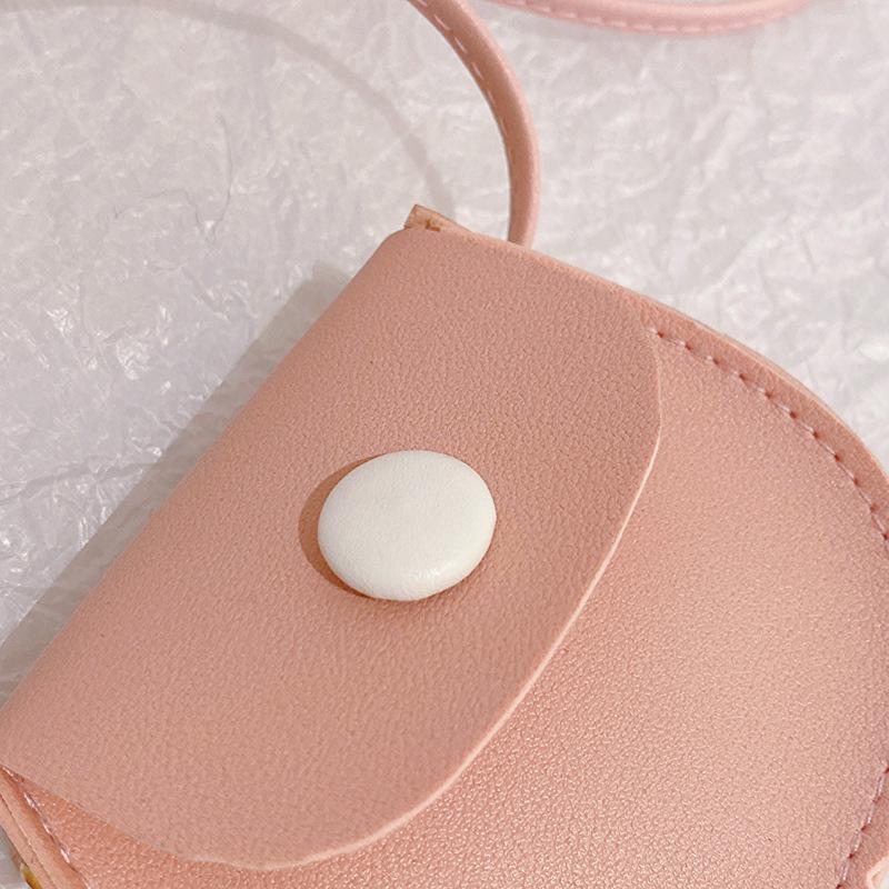 Korean Crossbody Bag Western Fashion All-In-One Girl Chain Round Bag Korean Fashion Coin Purse Children Cute Shoulder Bag