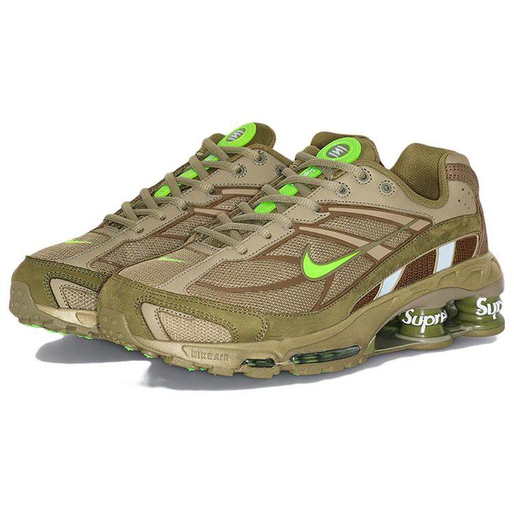 Supreme X Nike Shox Ride 2 Neutral Olive Unisex Sneakers Green Electric-Green Pilgrim DN1615-200