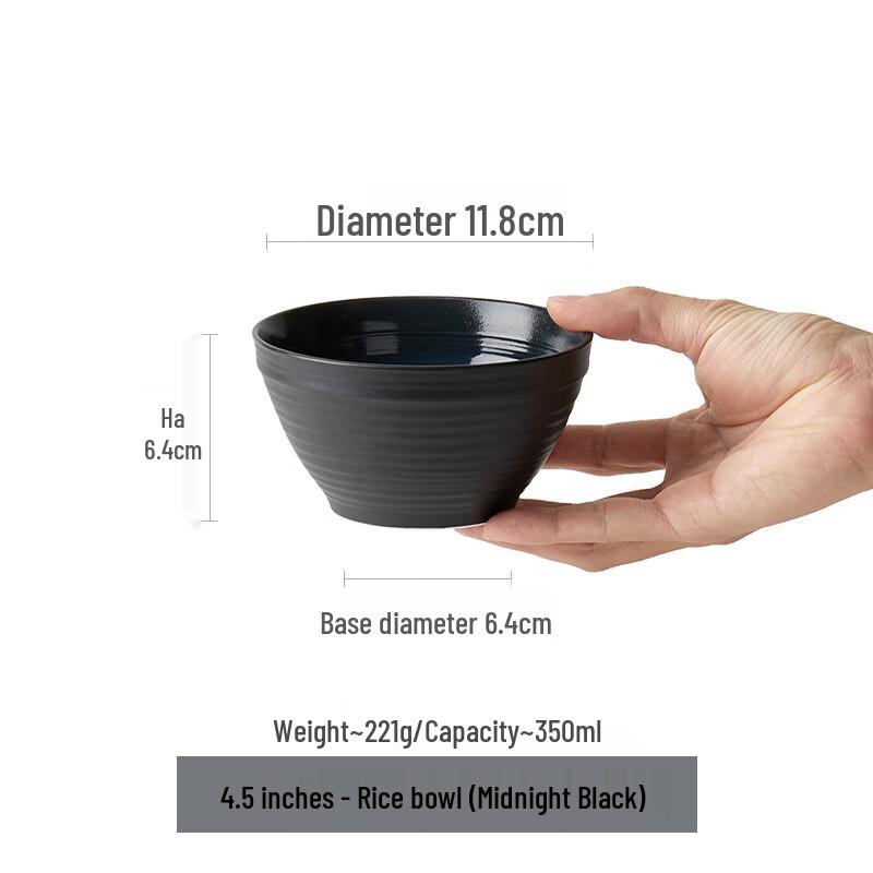 

ZISIZ Aesthetic Ceramic Rice Bowl
