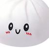 Smiling Steamed Bun Stress Ball with Steamer Anti-Anxiety Cartoon Dumpling Squeeze Toy Soft Simulated Dough Ball Fidget Sensory Toy