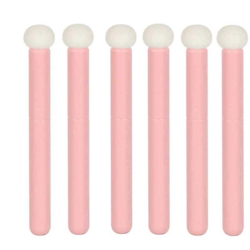 

6Pcs Multi-functional traceless concealer lipstick brush sponge head covering dark circle acne marks